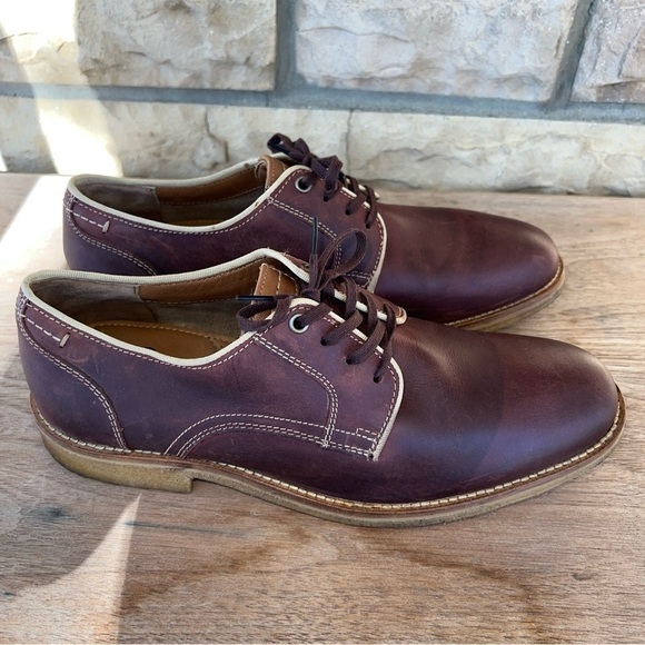 J&M 1850 Howell Mens Brown Sheepskin Oxford Johnston & Murphy Size 8.5M - Picture 6 of 11